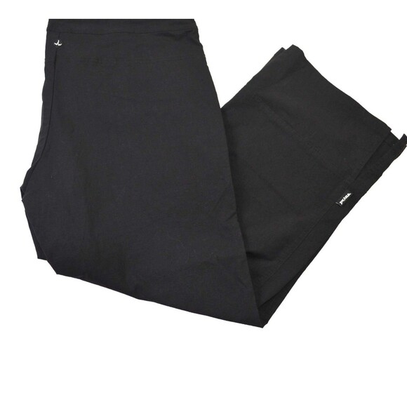 Prana Breathe Activewear Capris Pants Drawstrings Black Made in USA Women's M - Picture 2 of 6